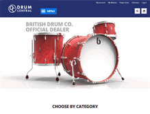 Tablet Screenshot of drumcentral.co.uk